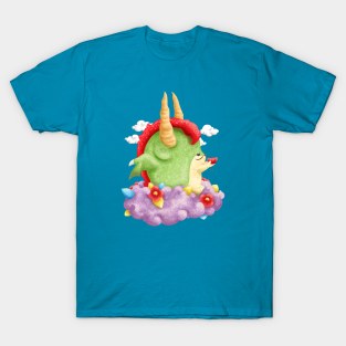 Dragon Smell a Red Flower T-Shirt